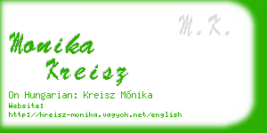 monika kreisz business card